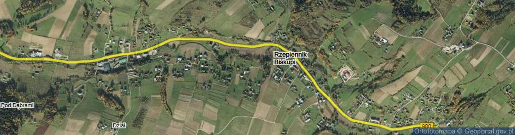 Zdjęcie satelitarne Rzepiennik Biskupi ul.